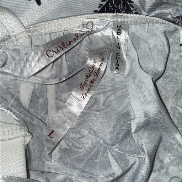 Elegant Cristina Love Floral Print Dress - Size Large - Picture 6 of 6